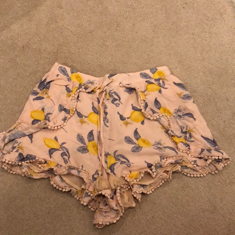 Floral flowy shorts